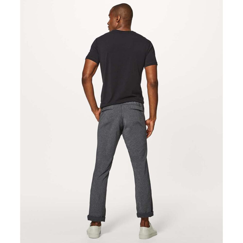 Lululemon Discipline Pant Heathered Black Gray Stretch Pockets Men's Size Medium - Picture 10 of 16